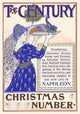 A woman holding a tray with a peacock, fine art print by Louis Rhead.