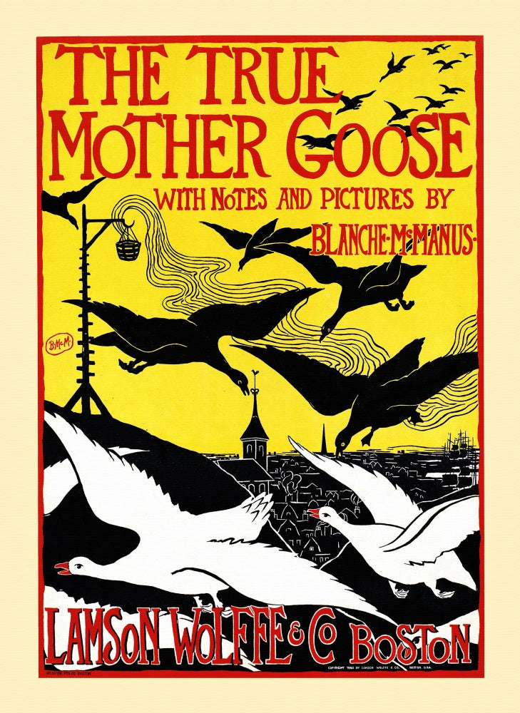 Geese in Flight Poster Print by Blanche McManus