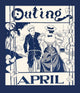 Bicycling Together Poster Print by Hy S. Watson, depicting a man and woman biking side by side.
