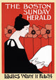 A Woman is Reading Poster Print by Ethel Reed, showcasing a serene reading scene.