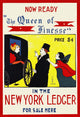Art print of a woman holding onto a man's shoulder while conversing with another woman.