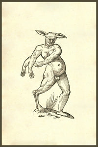 Centauri Woodcut Art Print from Monstrorum Historia by Ulisse Aldrovandi.