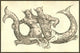 Renaissance woodcut print of merpeople featuring a mermaid and merman.