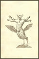 Monstrum Tetrachiron Alatum Capite Humano Aurito Poster Print by Ulisse Aldrovandi, featuring a mythical creature with human and animal characteristics.
