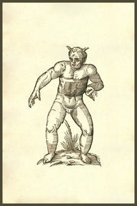 Puer Cornutus: A Child with Horns poster print from Monstrorum Historia