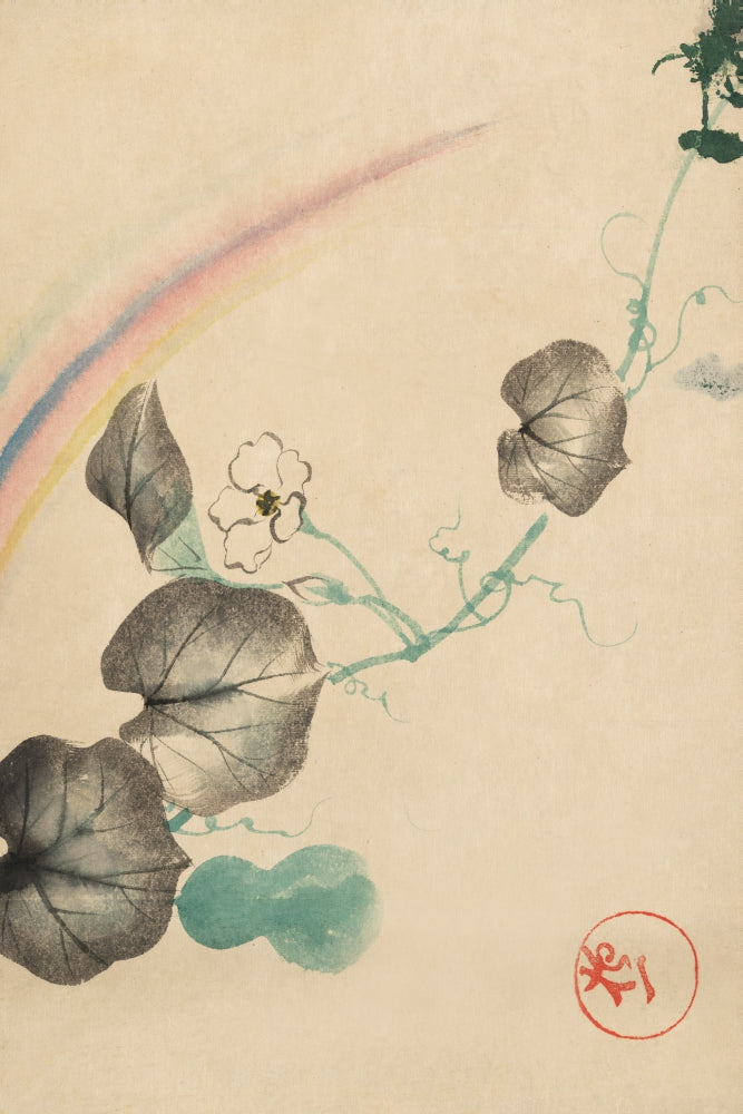 Japanese Dragonfly & Pumpkin Art Print Poster