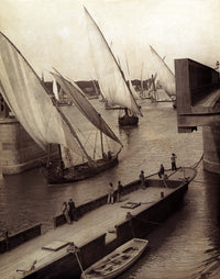 Cairo Great Nile Bridge Poster Print showcasing iconic Egyptian architecture.
