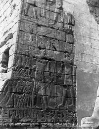 Bas-relief on wall of the Royal Pavilion, Thebes - Poster Print