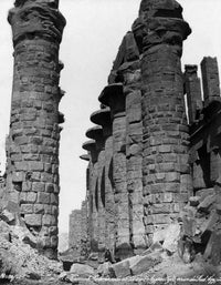 Colonnade Constructed in Hypostyle from the South, Thebes Poster Print by Felix Bonfils