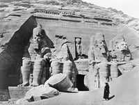 Facade of Great Temple at Abu Simbel, Egypt Poster Print by Francis Firth