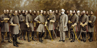 General Robert E. Lee and Generals group portrait poster print by William B. Matthews.