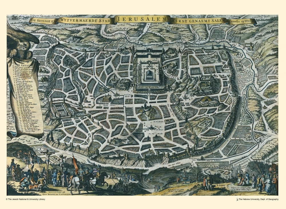 From a Dutch Bible 17th century poster print