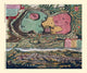 Plan of Ancient Jerusalem Poster Print featuring a bird's eye view by Mattheus Seutter.