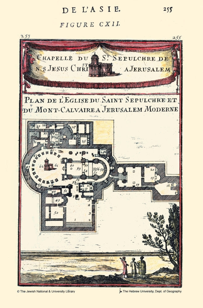The Holy Sepulcher & Cavalry Poster Print by Alain Manesson Mallet