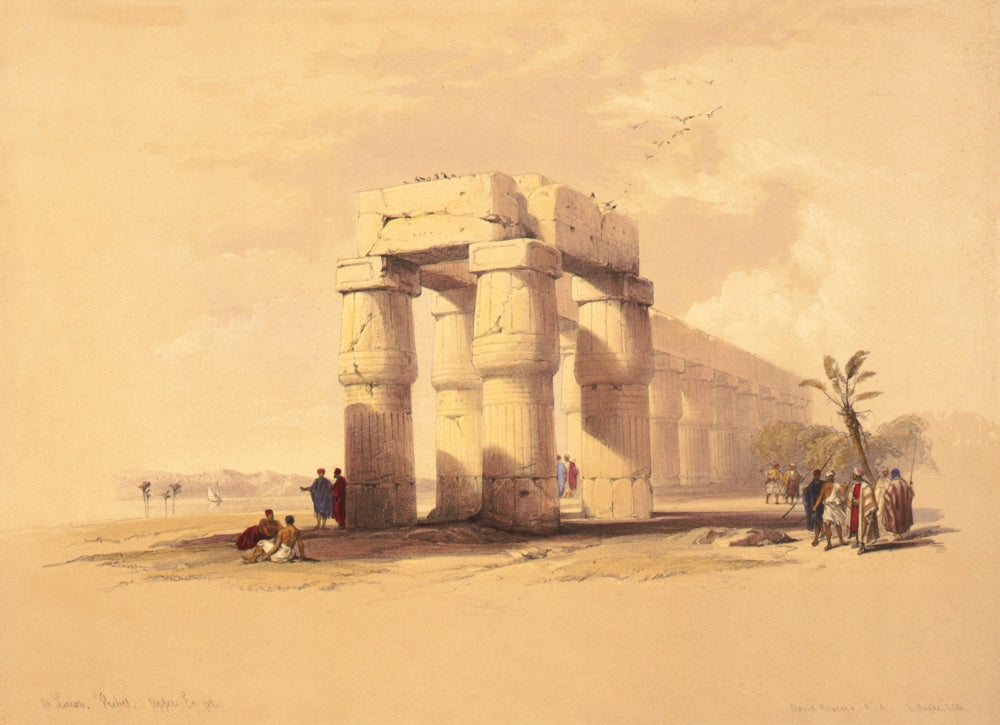 At Luxor, Thebes, Upper Egypt Poster Print by David Roberts