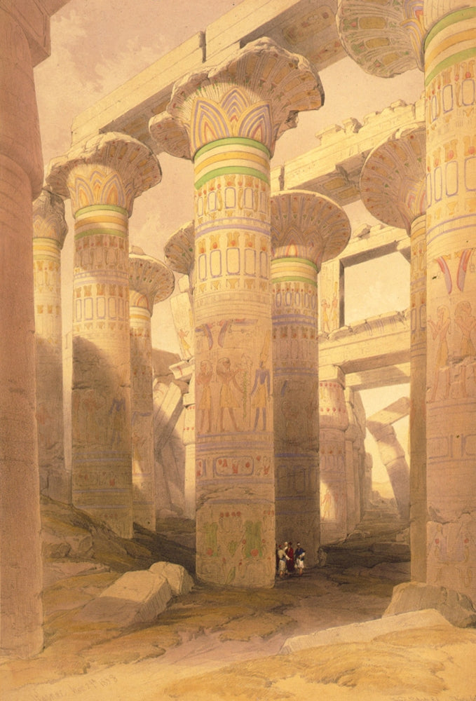 Karnac Nov 29th 1839 Poster Print by David Roberts