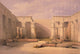 Medinet Abou, Thebes Art Print by David Roberts showcasing ancient Egyptian architecture.