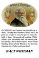 Walt Whitman O Captain! My Captain! Cigar Label Poster Print by Wilbur Pierce