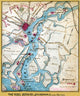 Defense of Savannah Regional Map Print by Robert Knox Sneden, showcasing detailed landscape features.
