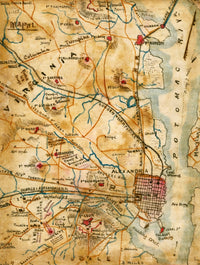 Alexandria on the Potomac as a Railhead Poster Print by Robert Knox Sneden, showcasing historical landscape art.