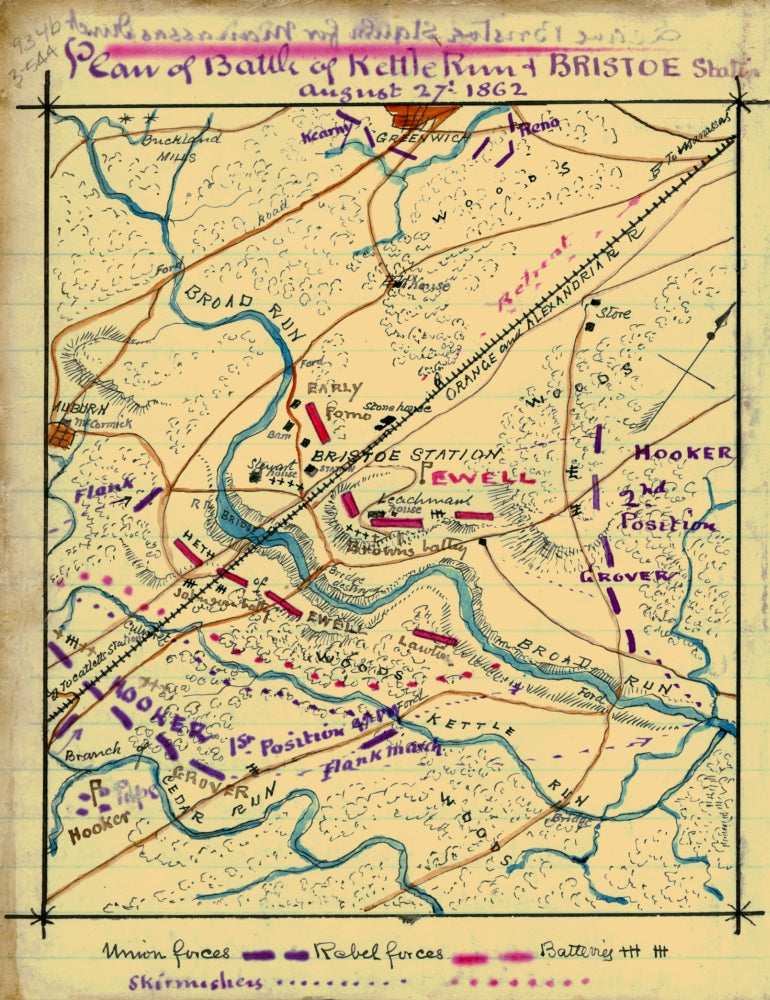 Staging Area for Bull Run Poster Print by Robert Knox Sneden