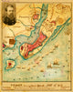 Ft. Fisher Union Attack Print by Robert Knox Sneden, depicting the January 15th, 1865 battle.