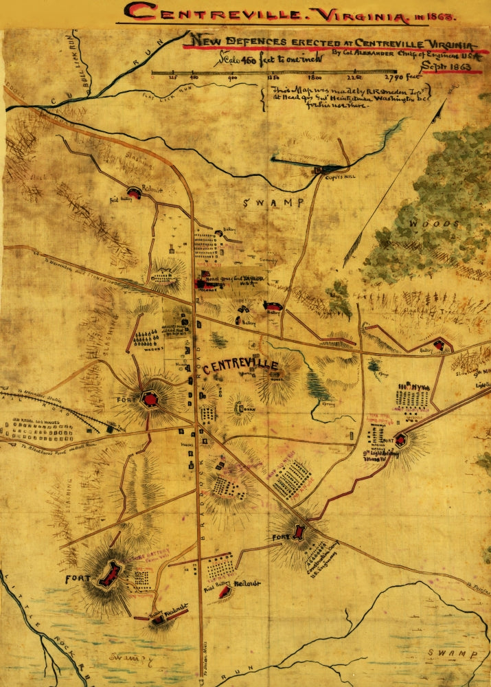 Civil War Defenses at Centreville, Virginia Poster Print