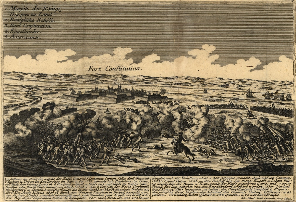 Fort Constitution Poster Print by Johann Martin Will - Historical Art Print
