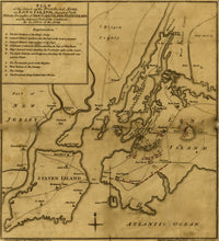 Attack of the Provincial Army in Long Island, 1776 Poster Print