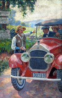 Unhappy illustration poster print by Griswold Tyng, available in multiple sizes.
