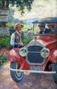 Unhappy illustration poster print by Griswold Tyng, available in multiple sizes.