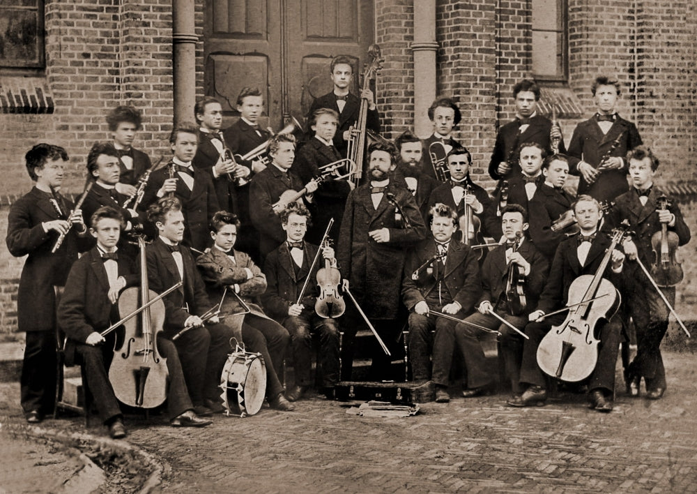 German Orchestra Poster Print showcasing orchestral performance art.