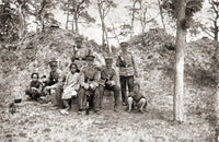 German Soldiers with Chinese Children during Occupation Poster Print