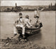 Dutch Boys are Leisure on a Boat Poster Print by D.P. Bakker