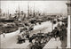 Tall Ships and Barrels of Goods on the Docks of Old Harbor Marseille Poster Print