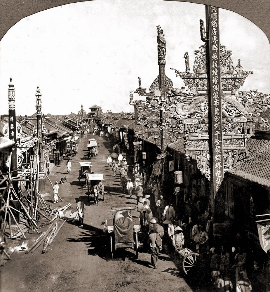 Main Street, Mukden, Manchuria Poster Print