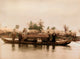 Boat on the Sumidagawa River poster print showcasing serene Japanese landscape.