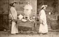 Mexican Portable Restaurant Vendors Poster Print showcasing vibrant street life.