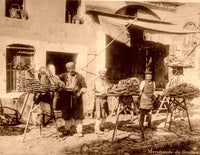 Turkish Simit Vendors Poster Print showcasing traditional street food culture.