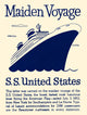 Cover of a letter from the maiden voyage of a luxurious cruise liner in 1952.