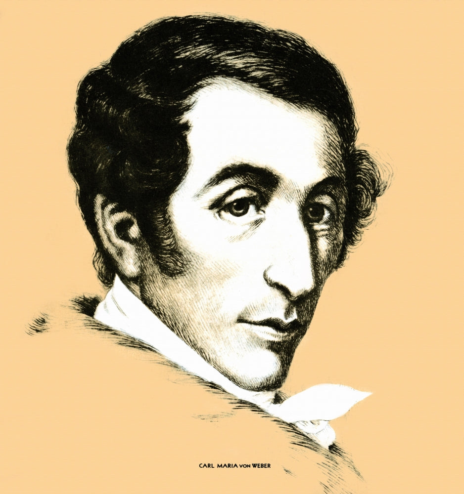 Cover art of Etude magazine from April 1937 featuring Carl Maria von Weber