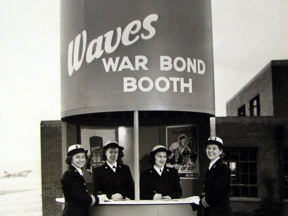 WAVES World War II War Bond Poster Print showcasing women's military service