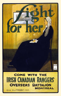 Whistler's Mother Poster Print by Hal Ross Perrigard, profile view of seated woman.
