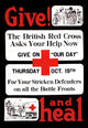 Red Cross Activities Poster Print showcasing historical humanitarian scenes.
