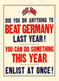 Motivational poster print with enlistment call to action.