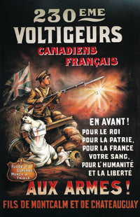 230th Battalion (Voltigeurs Canadiens-Français) Poster Print