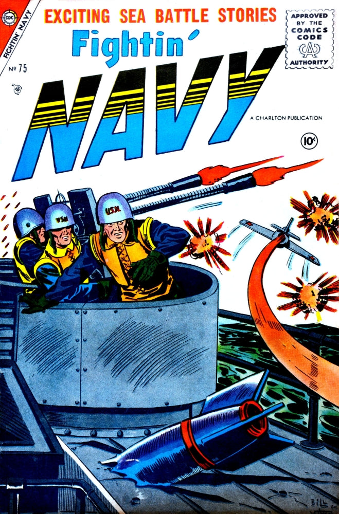Fightin' Navy Issue #75 Poster Print (May 1956) by Bill Molno