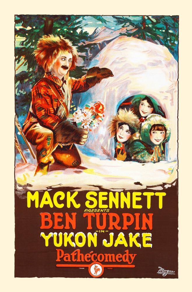 Yukon Jake Silent Film Poster Print featuring Ben Turpin as Sheriff Cyclone Bill