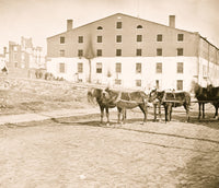 Richmond Virginia Libby Prison poster print with six-mule team