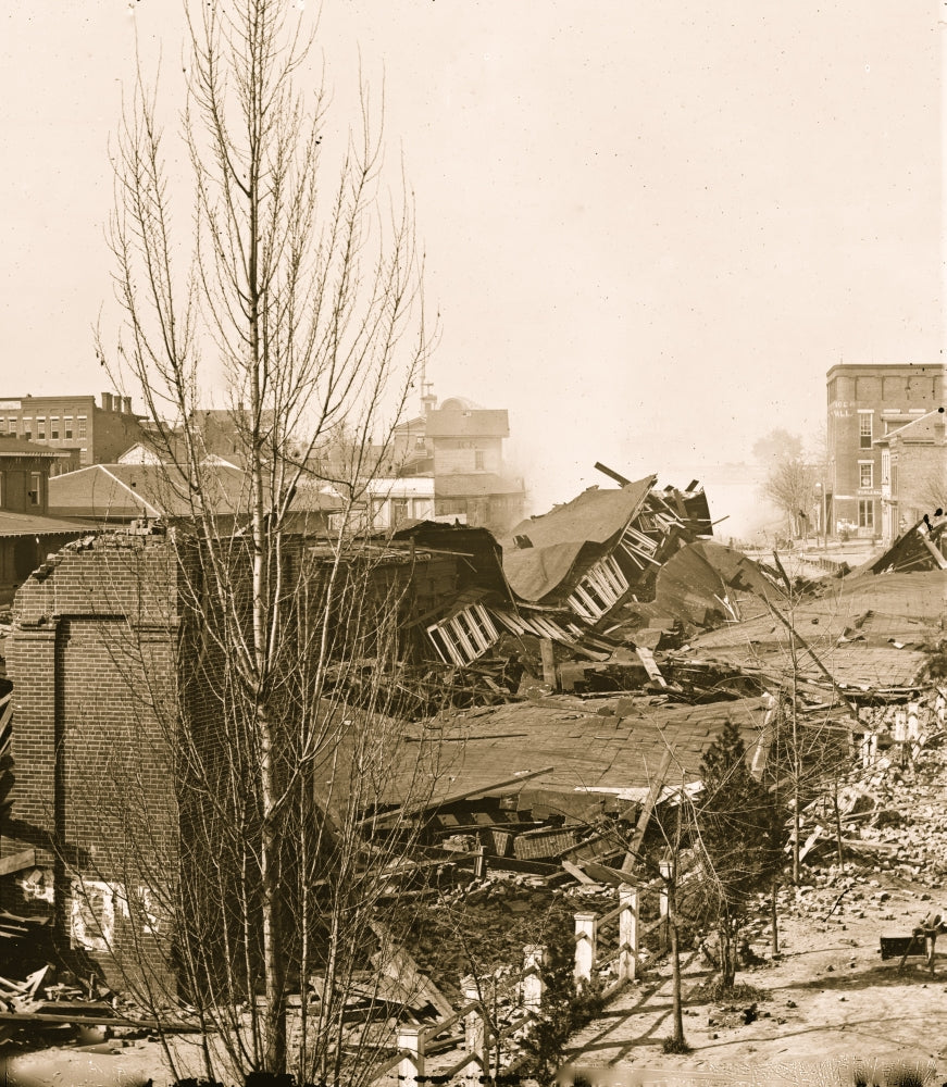 Ruins of Depot in Atlanta, GA Poster Print showcasing historical significance.